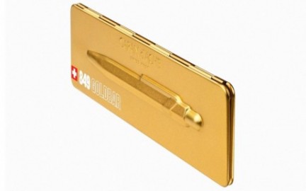CARAN DACHE 849 with holder Goldbar ballpoint pen 0849.999