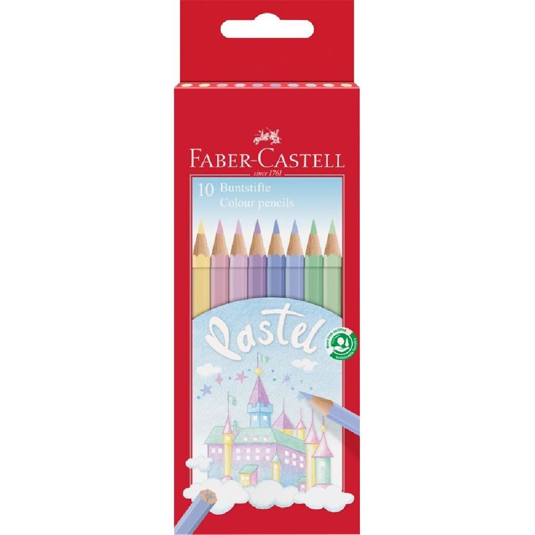 Faber Castell Pastel colour pencil pack of 10, 111211