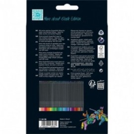 Faber Castell Black Edition colour pencils, cardboard box of 36, 116436