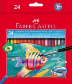 Faber Castell Classic Colour  watercolour pencils 114425  cardboard wallet of 24