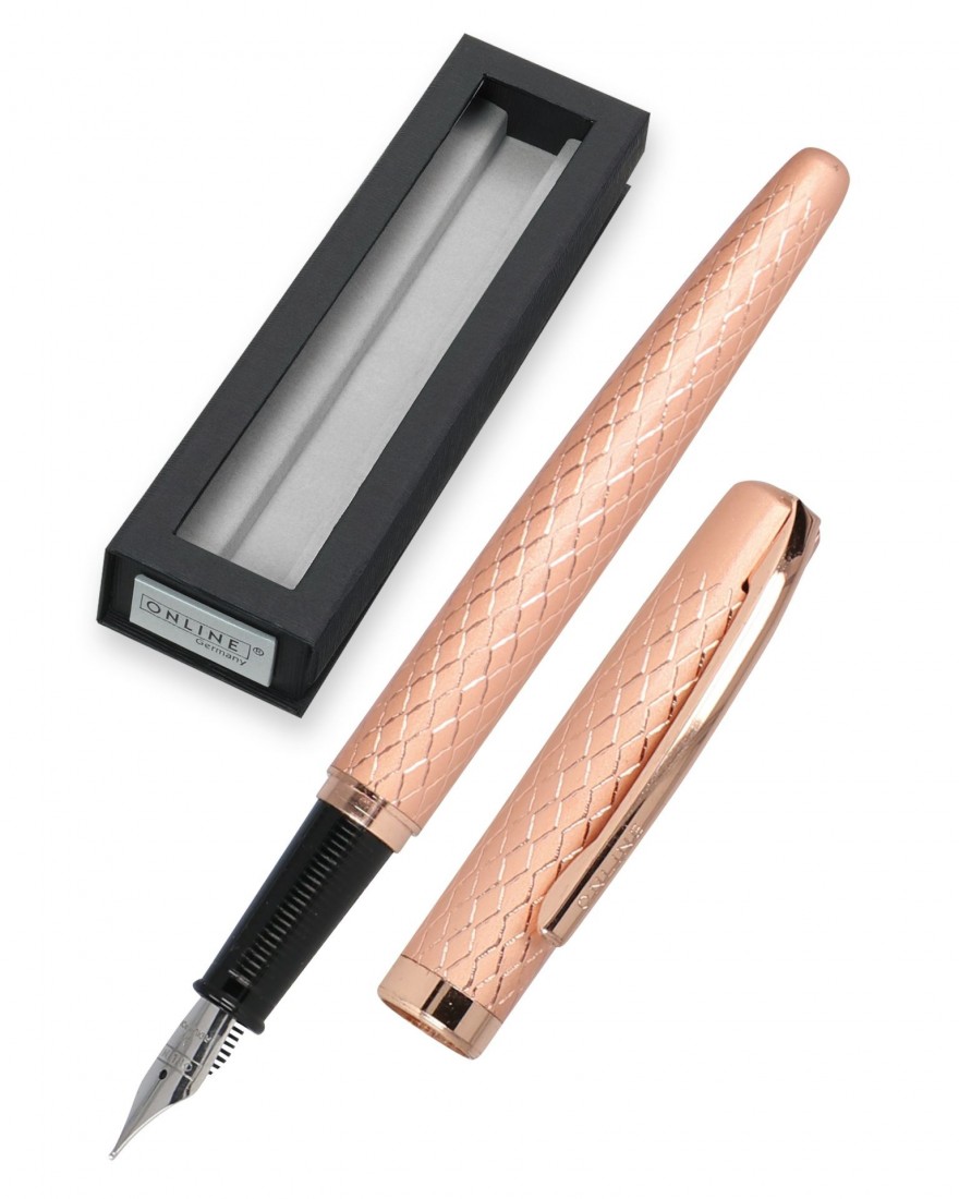 Fountain Pen Eleganza Diamond Rosegold Online 34661