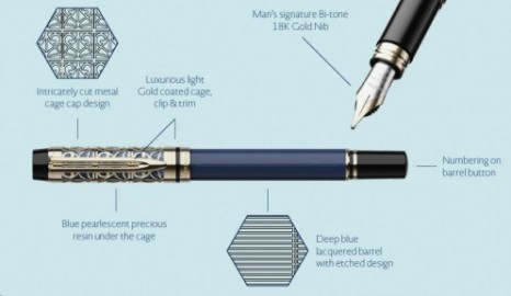 Waterman MAN Bleu De Paris Limited Edition Fountain Pen