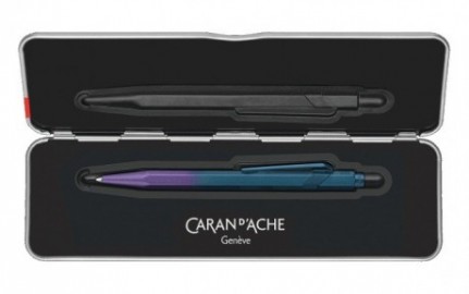 Caran d Ache 849  CLAIM YOUR STYLE Purple Ocean Ballpoint Pen - Special Edition 0849.586