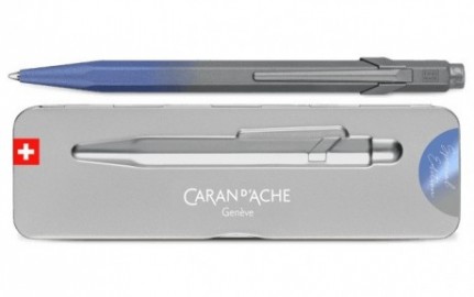 Caran d Ache 849  CLAIM YOUR STYLE Stormy Blue Ballpoint Pen - Special Edition 849.589