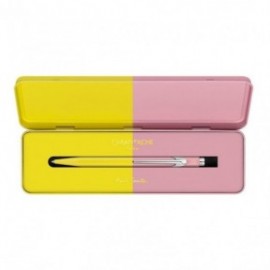 CARAN DACHE 849 Paul Smith Chartreuse Rose ballpoint pen, with holder 849.341