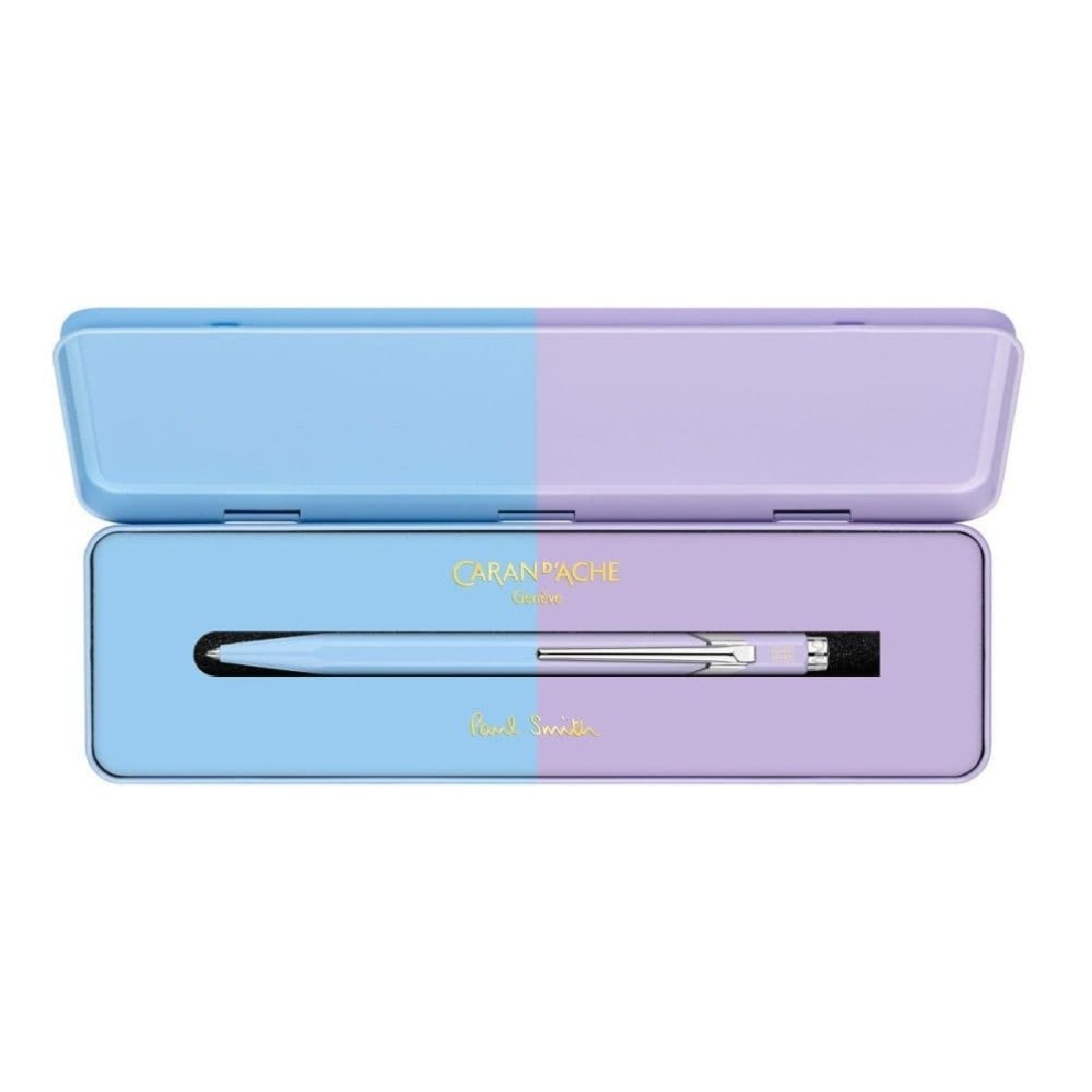 Caran d'Ache 849 Paul Smith 4 Ballpoint Pen in Skyblue/Lavender - NEW in Box eBa