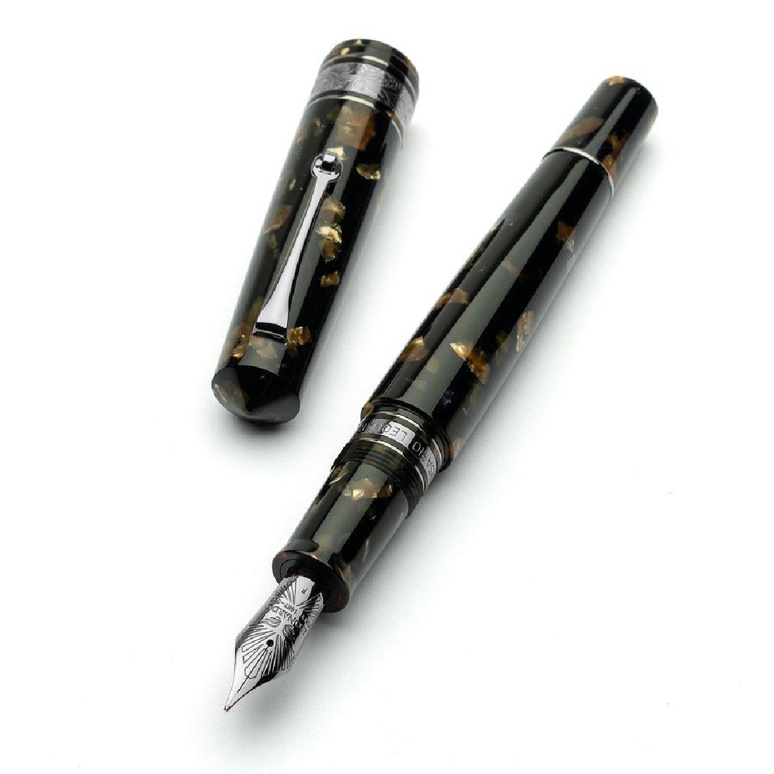 Leonardo Officina Italiana Cinquantesimo 50th Federico Ruthenium trim Fountain Pen