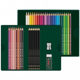 Faber Castell Polychromos and Graphite Matte, 40 Piece Gift Set 210053