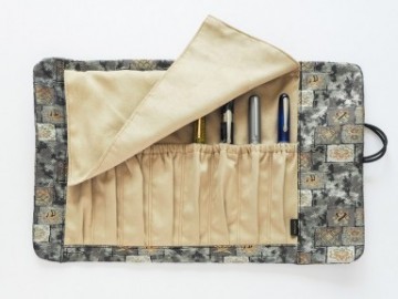 kimono pen wrap Mosaic  for 8 pens Taccia.TKR-N8L-MC