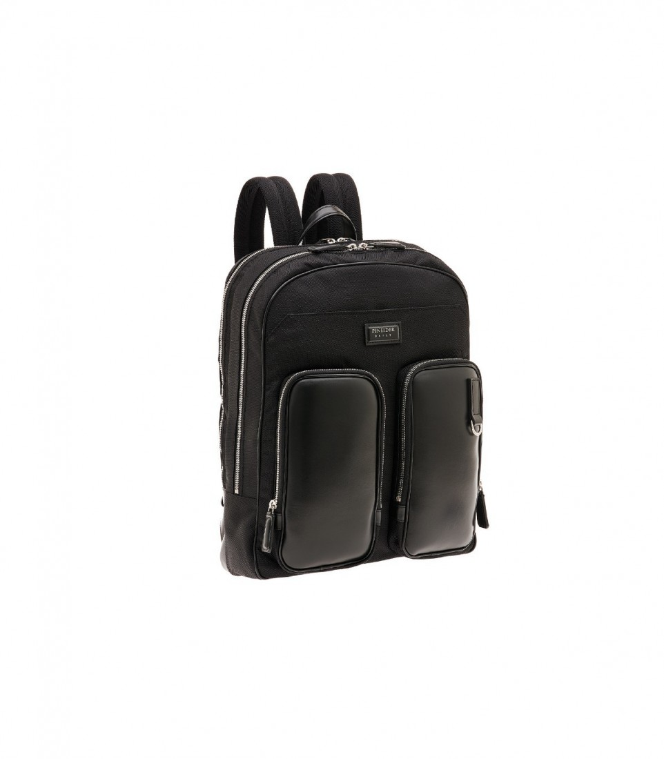 Pinneider P1 2-Pocket Backpack Nylon Black