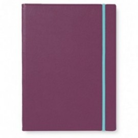Filofax Notebook Refillable Ruled A4 Neutrals Plum 179525 Fx