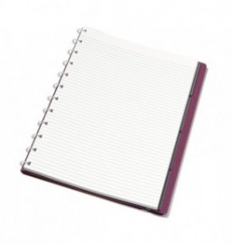 Filofax Notebook Refillable Ruled A4 Neutrals Plum 179525 Fx