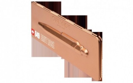 CARAN DACHE 849 with holder brut rose ballpoint pen