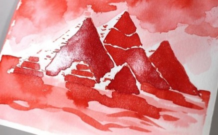 Diamine 50ml Firestorm red Fountain pen shimmer ink bottle