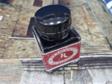 Francesco Rubinato art set 263 με 2 ξύλινους κονδυλοφόρους λαβή με στυπόχαρτο και μπουκάλι με μελάνι