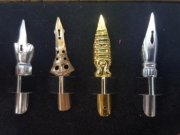 Francesco Rubinato art set 263 με 2 ξύλινους κονδυλοφόρους λαβή με στυπόχαρτο και μπουκάλι με μελάνι