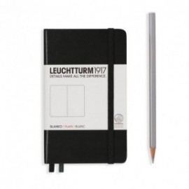 Leuchtturm 1917 Notebook A6 Black Plain Hard Cover