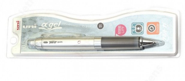 Uni Mitsubishi Pencil Alpha Gel M5858GG1P.24 Kurutoga Mechanical Pencil, 0.5, Black