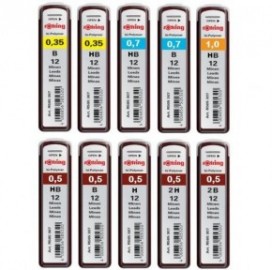 Refill Leads Tikky Hi-Polymer 0.35mm HB Rotring