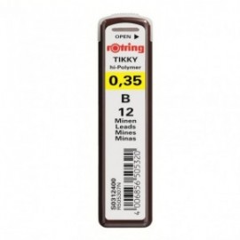 Refill Leads Tikky Hi-Polymer 0.35mm HB Rotring