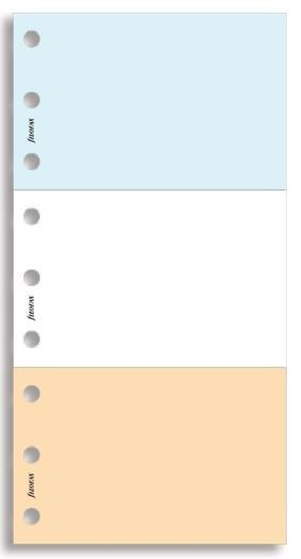 Refill Jot Pads (white-blue-salmon) 132222 Filofax