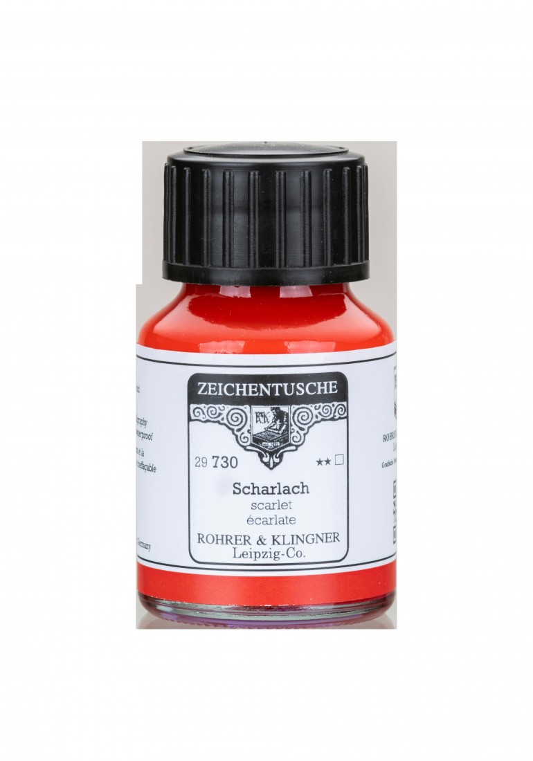 Rohrer and Klingner Calligraphy Ink 50ml Scharlach 29730
