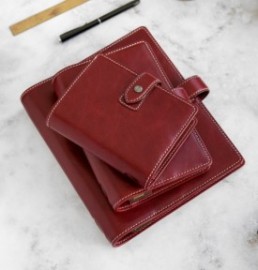 Filofax Organiser A5 Leather Malden Red 021703
