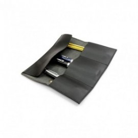 Paper Republic black leather pen & pencil case