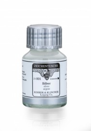 Rohrer and Klingner Calligraphy Ink 50ml Silber 29801