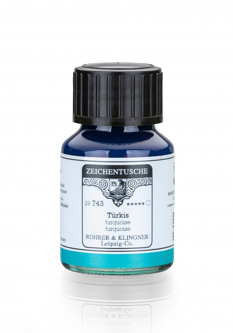 Rohrer and Klingner Calligraphy Ink 50ml Turkis 29743