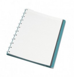 Filofax Notebook Refillable Ruled A4 Neutrals Teal 179523