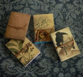 ANTIQUE NOTEBOOK - CANVAS BOOK Dog LIBRI MUTI.