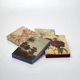 ANTIQUE NOTEBOOK - CANVAS BOOK Beige Cat LIBRI MUTI.