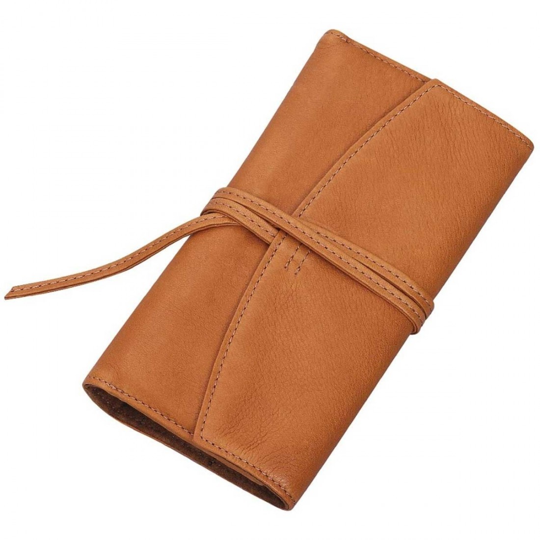 Pilot Pensemble Leather Pen Case - 3 Pens with Zipper Case, Brown PSRF3-01-BN-E