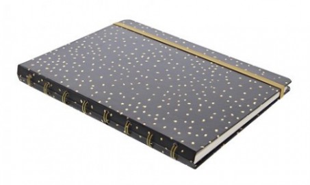 Notebook Refillable Ruled A5 Confetti Charcoal 115117 Filofax f