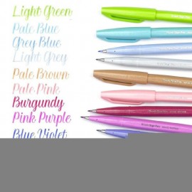 Pentel Fude Touch Brush Sign Pen - Blue Black