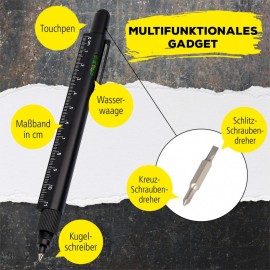 Online Multifunction pen 6 in 1, ballpen and tool, Black, 70171