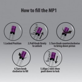 Monteverde USA MP1 Collectible Lock-It Piston Technology Fountain Purple Frost