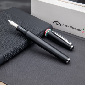 Monteverde USA Aldo Domani Italia Fountain Pen Matte Black MV59713