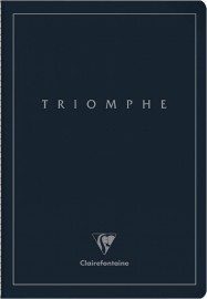 Clairefontaine Rhodia Triomphe PLATINUM Collection A Deep Blue Stitched Notebook - A4 21x29.7 cm - 96 Plain Pages - 90 g Ivory Paper - Matte Lamination Card Cover with Silver Marking 37170C