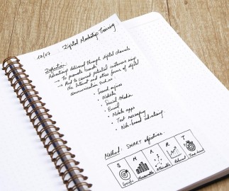 Clairefontaine Age Bag My.Notes 782332C Spiral Notebook with Removable Edges 16 x 21 cm 60 Sheets 90 g, Dotted Red