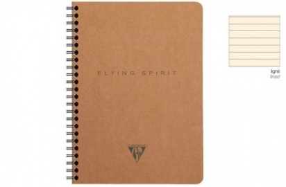Clairefontaine Rhodia, Flying Spirit, Brown Spiral Notebook, 90gsm, A5 Lined 103566
