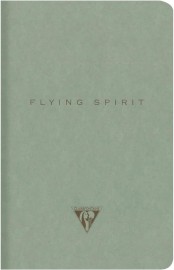 Clairefontaine Rhodia 107506C A Pique Book Stitched Thread Flying Spirit 11 x 17 cm 96 Pages Ruled Ivory Paper 90 Green Card Cover