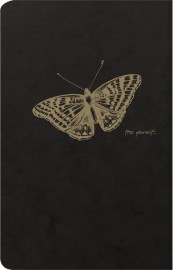 Clairefontaine 102506 °C Flying Spirit Notebook, 11 x 17 cm 96 Ruled Pages 90 g Ivory Black