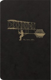 Clairefontaine 102506 °C Flying Spirit Notebook, 11 x 17 cm 96 Ruled Pages 90 g Ivory Black