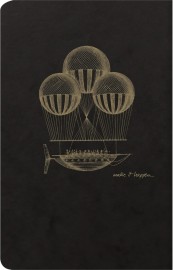 Clairefontaine 102506 °C Flying Spirit Notebook, 11 x 17 cm 96 Ruled Pages 90 g Ivory Black