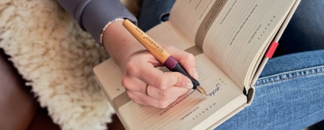 Fountain Pen Grow Red/Cherry wood 5171/3-41 Stabilo