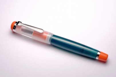 Opus 88 Omar transparent teal and orange Fountain Pen