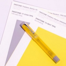 Opus 88 Demo yellow and grey Fountain Pen