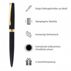 ONLINE Twist Ballpen Eleganza black matte gt 34596